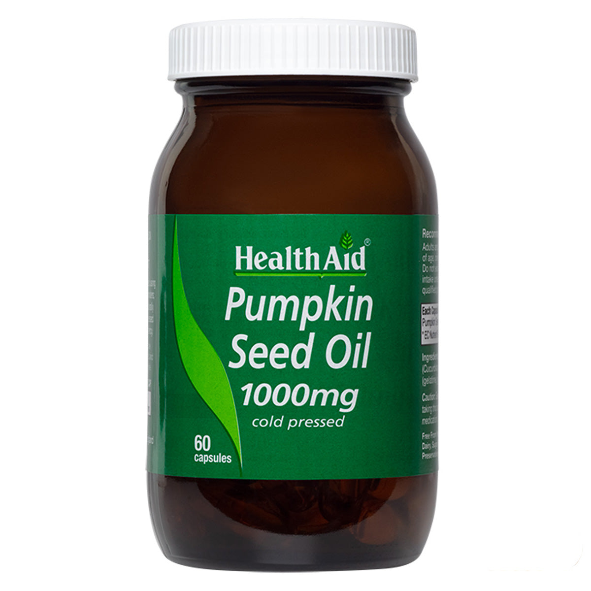 Pumpkin Seed Oil 1000mg Capsules HealthAid