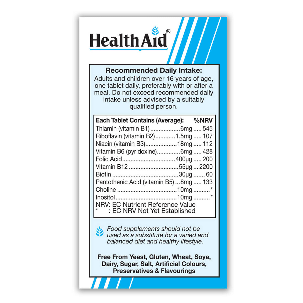 Vegan B Complex Tablets – HealthAid®