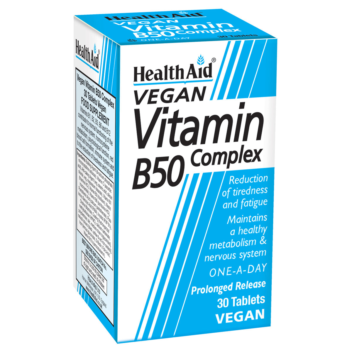 Vitamin B50 Complex Tablets, Brain, Nervous System | HealthAid – HealthAid®