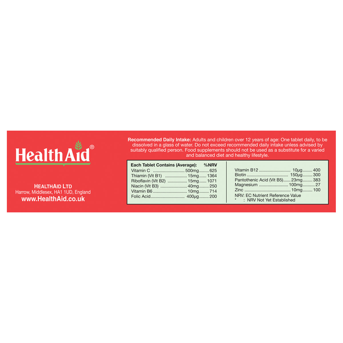 B-vital Effervescent Tablets – HealthAid®